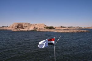 Egypt - Abu Simbel from lake Nasser by Carole Raddato - WorldHistory.org